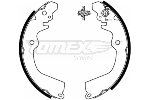 Sada brzdových čeľustí TOMEX Brakes